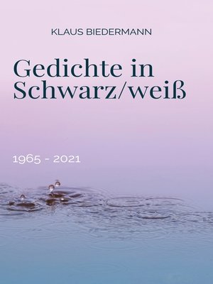 cover image of Gedichte in Schwarz/weiß